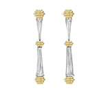 18K Yellow and White Gold One of a Kind Terrace Baguette Earrings