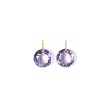 Marie-Hélène De Taillac 22K Yellow Gold Brilliant Amethyst Earrings