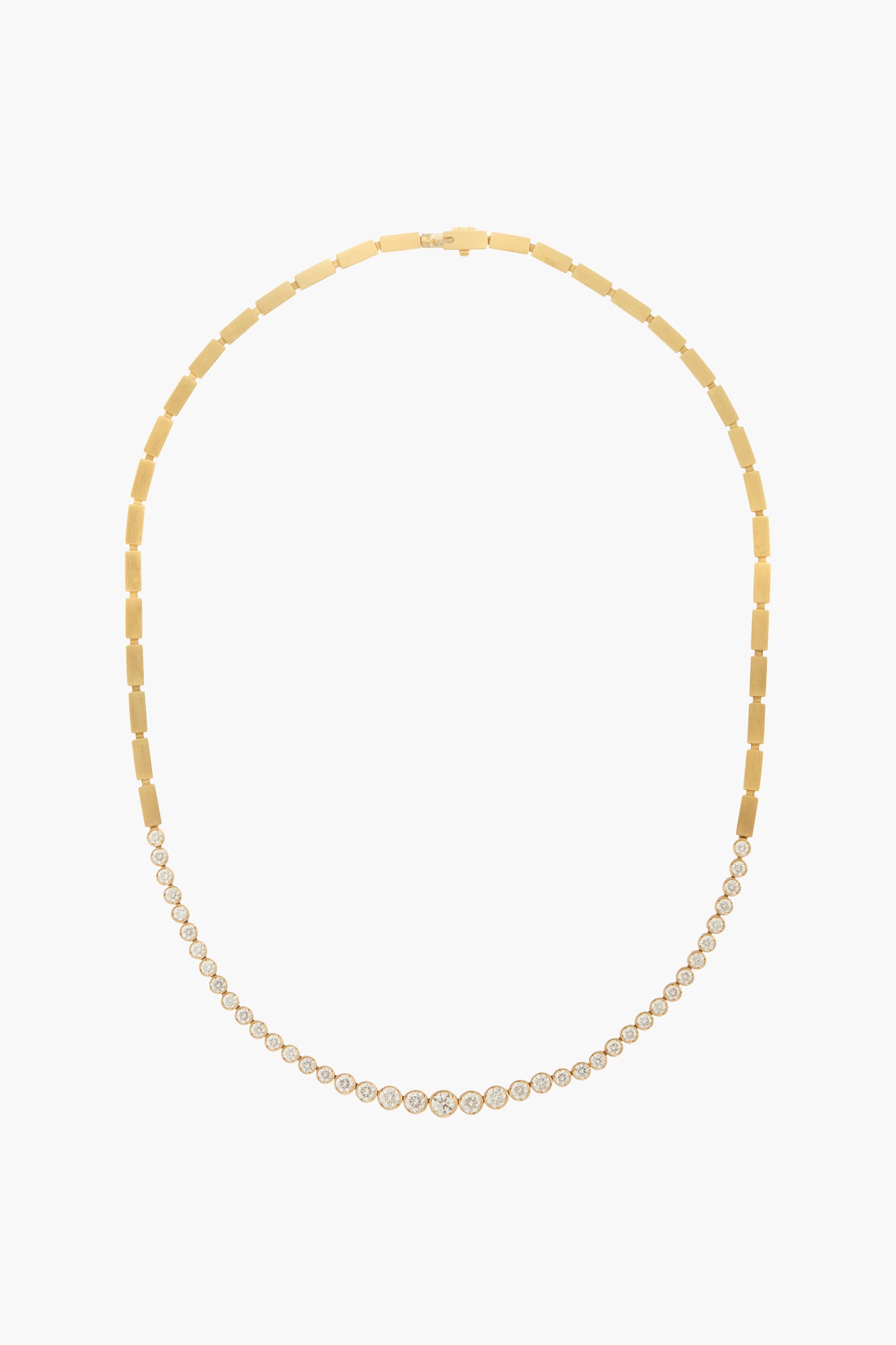 Ileana-Makri-18K-Yellow-Gold-River-Diamond-Necklace-Amarees