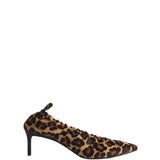 CO Calf Hair Pointed Ruched Pumps