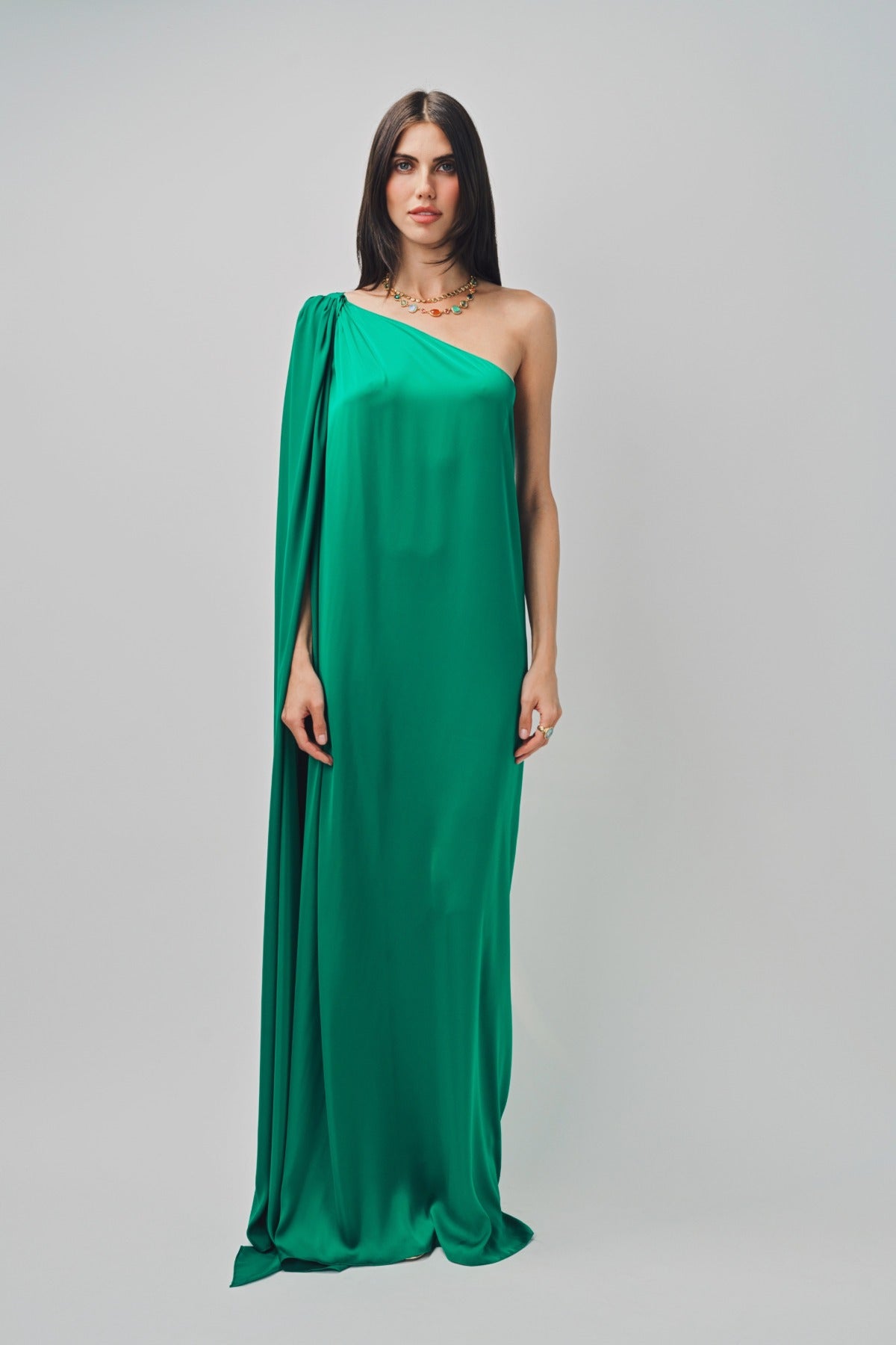 green emerald velvet dress Maison Rabih Kayrouz Charmeuse Long Dress A'MAREE'S green emerald velvet dress Maison Rabih Kayrouz Charmeuse Long Dress A'MAREE'S