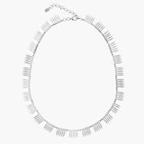Ileana Makri 18K White Gold Grass Diamond Necklace