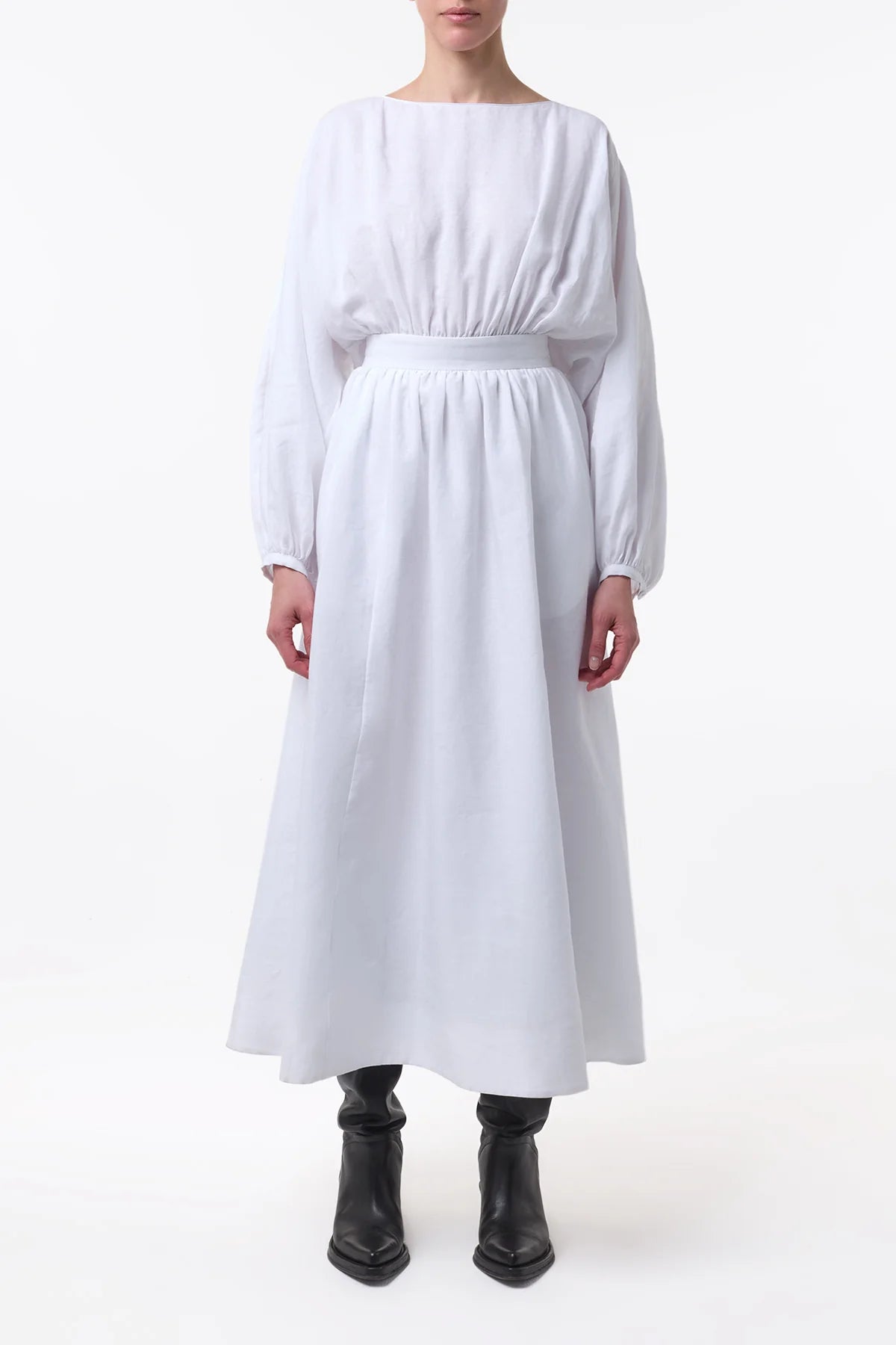 gabriela hearst dress Gabriela Hearst | Ahmose Maxi Dress in White Aloe Linen