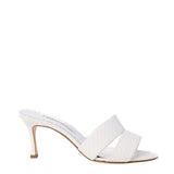 Manolo Blahnik Iacopo Open Toe Mule in White