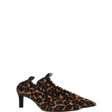 CO Calf Hair Pointed Ruched Pumps