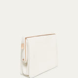 Gabriela Hearst Carrington Clutch in Ivory Textured Leather