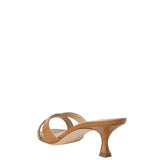 Manolo Blahnik Callamu Open Toe Mule in Light Brown