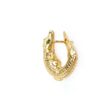 18K Yellow Gold Alligator Twist Single Earring