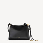 Front view of noir le click small square bag on white background, with no model shown.