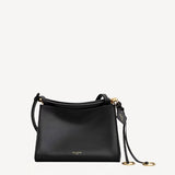 Front view of noir le click small square bag on white background, with no model shown.