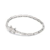 18K White Gold  Diamond Alligator Bracelet