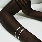 18K White Gold  Diamond Alligator Bracelet