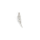 18K White Gold Diamond Alligator Right Single Climber