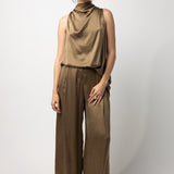 Dusan Crepe Satin Full Pants