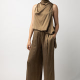 Dusan Crepe Satin Full Pants