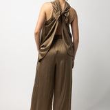 Dusan Crepe Satin Full Pants