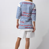 3/4 Cupertino Stripe Top