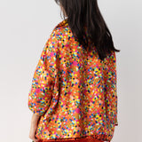 Reversible Jacket with Abstract & Polka Dot Prints