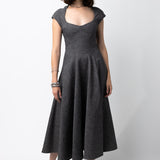 Alaia Granite Flared Dress