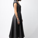 Alaia Granite Flared Dress