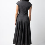 Alaia Granite Flared Dress