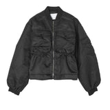 Front view of black Birdie Jacket on white background, with no model shown.