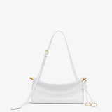 Alaia White Le Click East West Small Bag in Leather