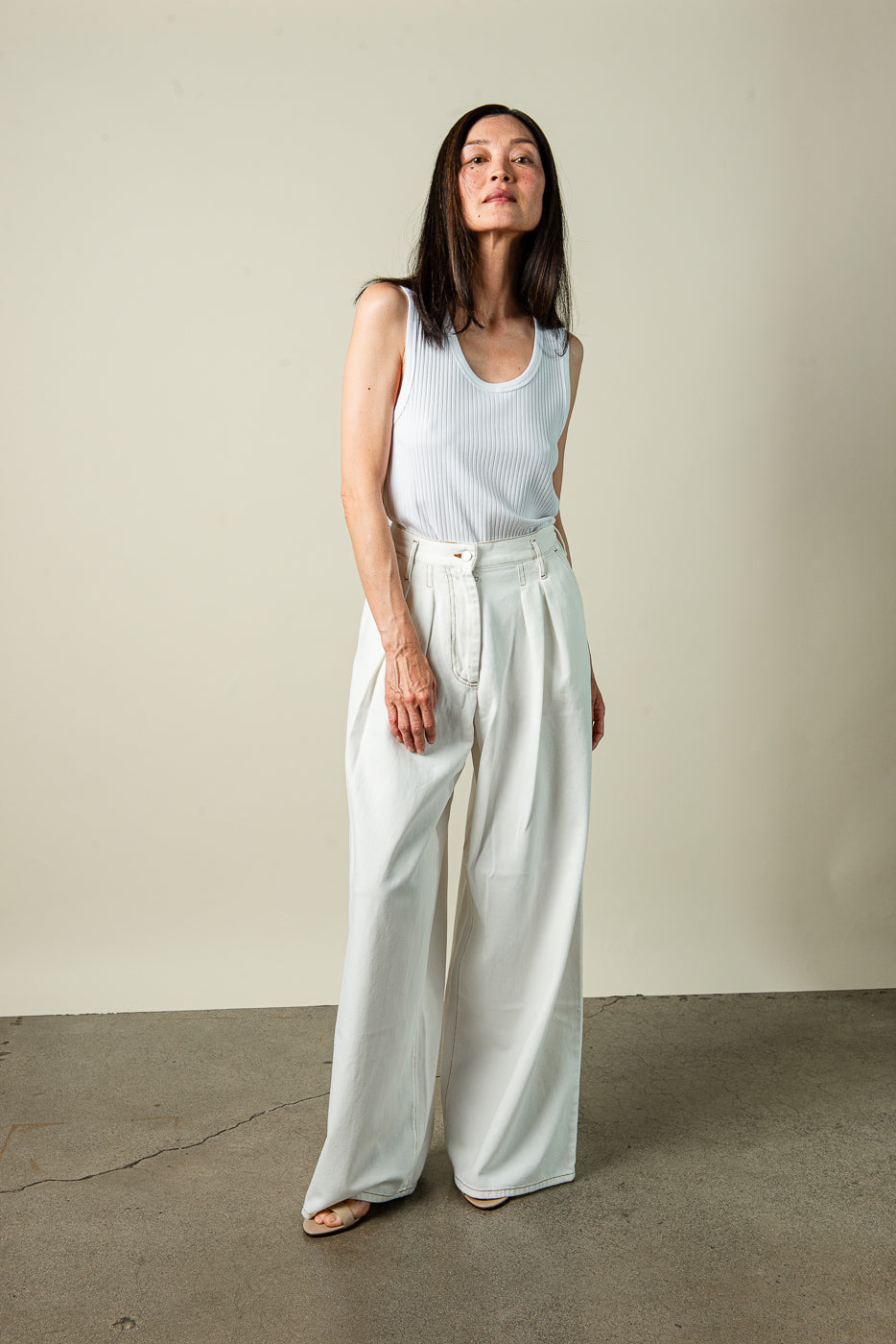 Pamplona Denim Pants S / Off White