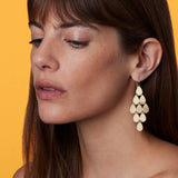 Irene Neuwirth 18K Yellow Gold 9 Drop Chandelier Earrings