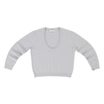 Front view of heaven jacob sweater on white background, with no model shown.