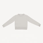 Front view of chalk no 430 jeanne sweater on white background, with no model shown.