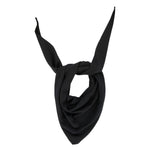 Front view of raven witch scarf on white background, with no model shown