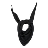 Front view of raven witch scarf on white background, with no model shown