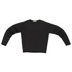 Front view of raven aries sweater on white background, with no model shown.