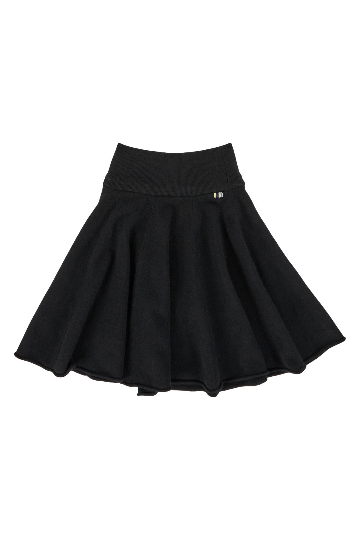 Front view of raven girl skirt on white background, with no model shown.
