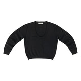 Front view of raven jacob sweater on white background, with no model shown