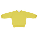 Front view of sunny jewel sweater on white background, with no model shown.