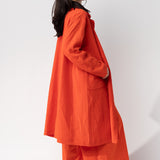 Mid Length Linen Coat