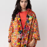 Reversible Jacket with Abstract & Polka Dot Prints
