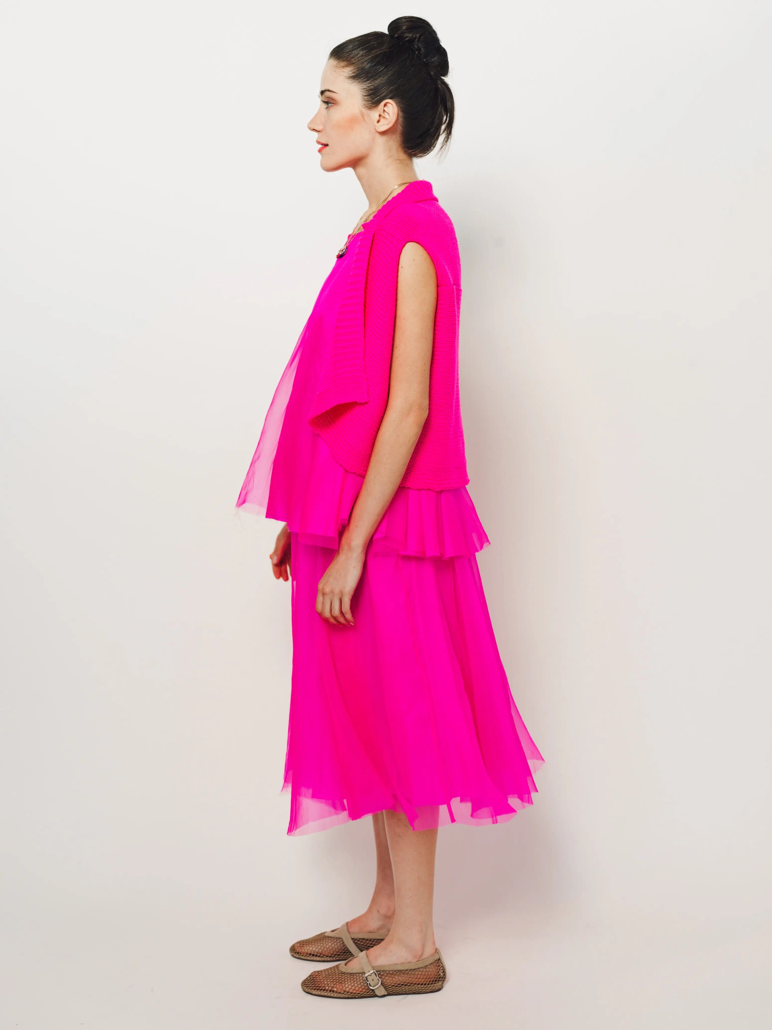 Louiza Babouryan Merino Cover Up XS / Pink