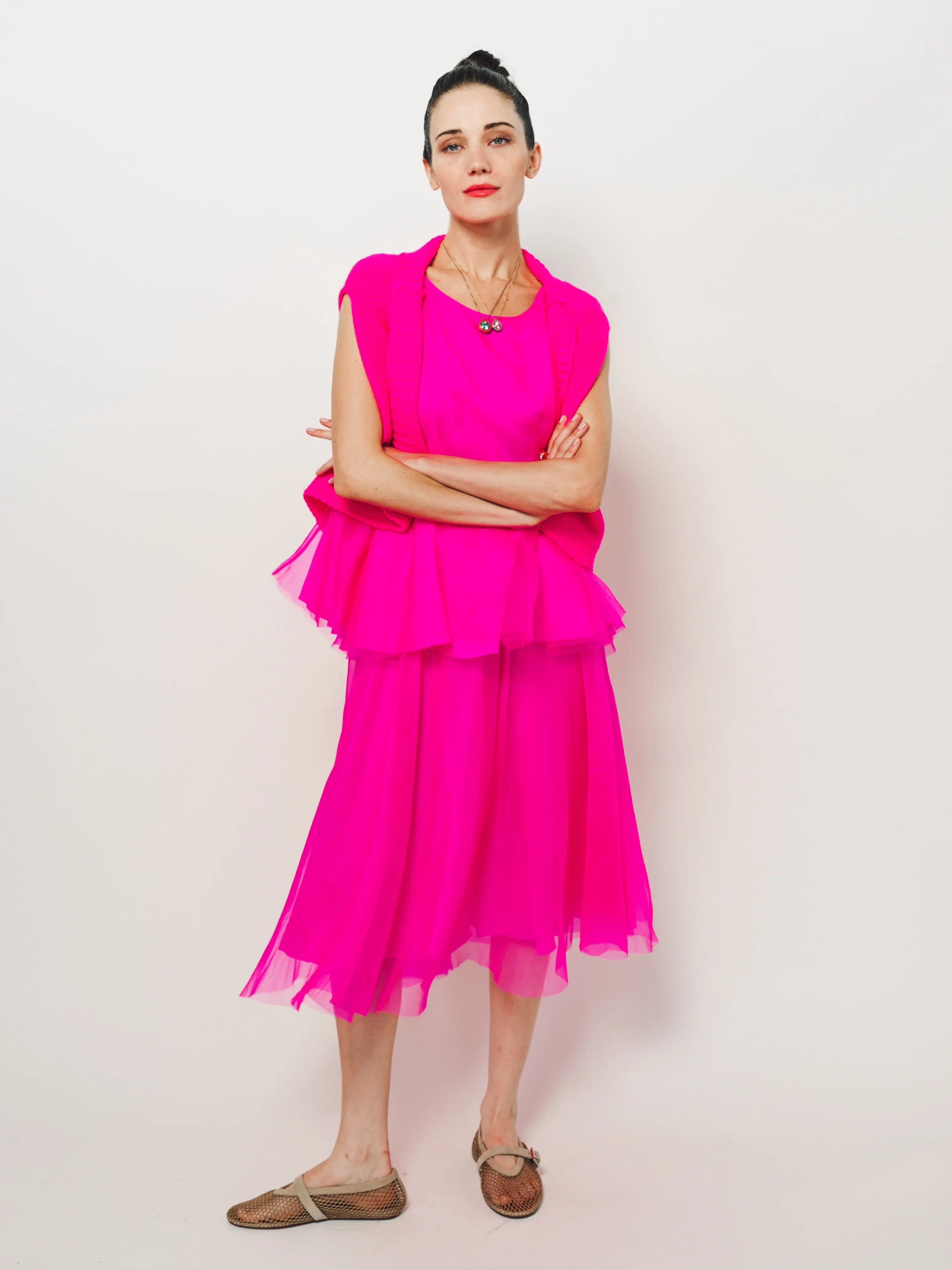 Louiza Babouryan Merino Cover Up XS / Pink
