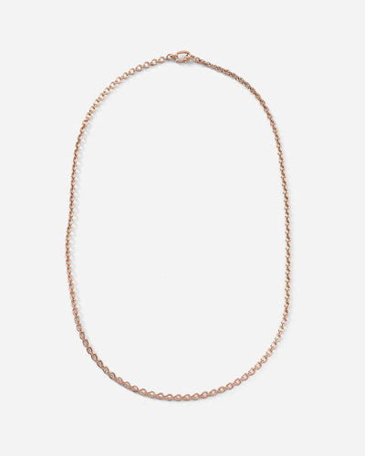 18K Rose Gold Signature 18" Oval Link Chain