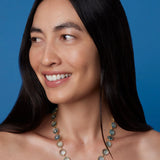 Irene Neuwirth Classic 18K Yellow Gold 18" Necklace Set with Rose Cut Fine Aquamarine