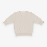 Extreme Cashmere No 400 Mel Sweater in Chalk