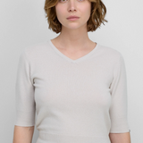 Extreme Cashmere No 400 Mel Sweater in Chalk