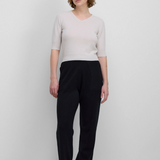 Extreme Cashmere No 400 Mel Sweater in Chalk