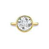 18K Yellow Gold "Cynthia" Old Euro Diamond Ring
