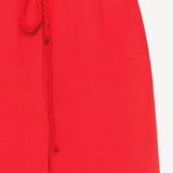 Front closeup view of sanguinello sweatpant on white background, with no model shown.