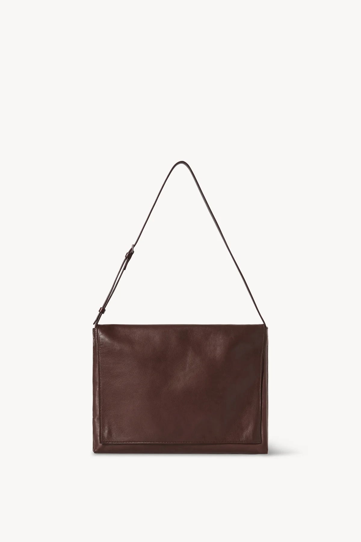 Front view of brown melange Nan shoulder bag on white background, with no model shown.