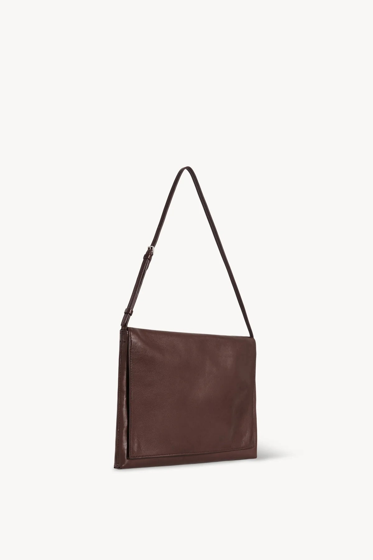 Front slanted view of brown melange nan shoulder bag on white background, with no model shown.